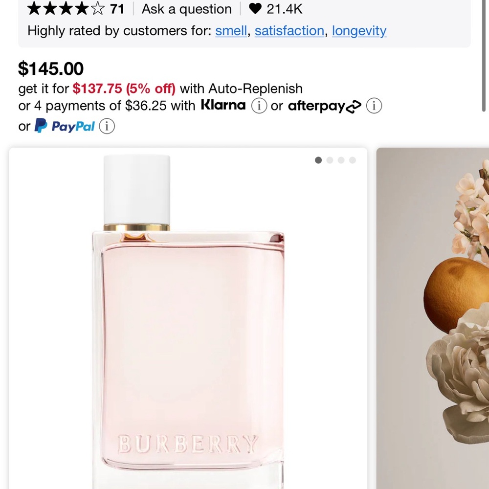 Burberry Women's Fragrance - Pink